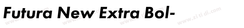 Futura New Extra Bol字体转换